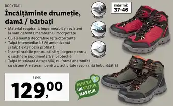 Lidl Rocktrail Încălțăminte drumeție damă / bărbați 1 per Ofertă
