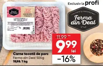 PROFI Ferma din Deal Carne tocată de porc 500 g Ofertă