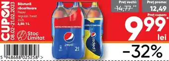 PROFI Pepsi Băutură răcoritoare 2x2L Ofertă