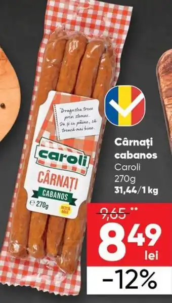 PROFI Caroli Cârnați cabanos 270 g Ofertă