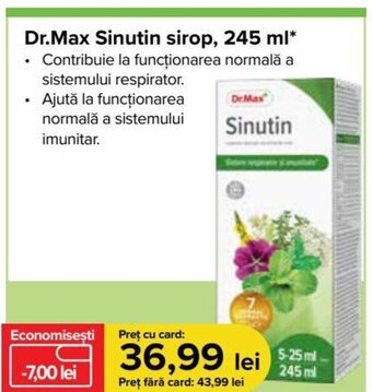 Dr.Max Dr.Max Sinutin sirop 245 ml Ofertă