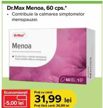 Dr.Max Dr.Max menoa 60 cps. Ofertă