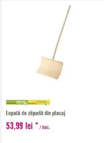 Lopată de zăpadă din placaj
