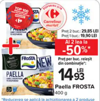 Carrefour Frosta paella 400g Ofertă