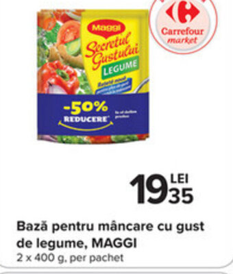 Maggi bază pentru mâncare cu gust de legume 2 x 400g