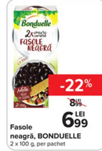 Carrefour Bonduelle fasole neagră 2 x 100g Ofertă