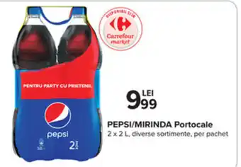 Pepsi / Mirinda portocale 2 x 2l