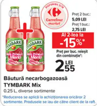 Carrefour Tymbark mix băutură necarbogazoasă 0.25l Ofertă