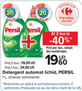 Carrefour Persil detergent automat lichid 1l Ofertă