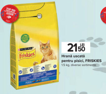 Carrefour Purina friskies hrană uscată pentru pisici 1.5kg Ofertă