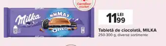 Carrefour Milka tabletă de ciocolată 250-300g Ofertă