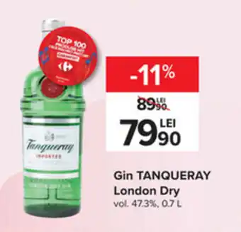 Carrefour Tanqueray london dry gin 0.7l Ofertă