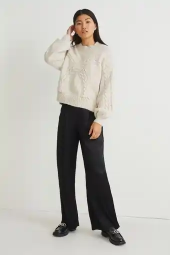 C&A Pantaloni de stofă - talie înaltă - wide leg - lenzing™ ecovero™ Ofertă