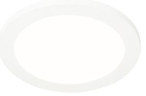 Lampă de plafon alb 22,5 cm incl. led reglabil în 3 trepte ip44 - steve