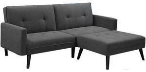 Canapea cu taburet corner, extensibila, 200x86/102x83 cm