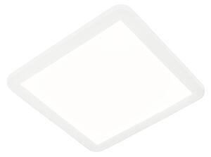 Lampă de plafon alb 30 cm incl. led reglabil în 3 trepte ip44 - steve