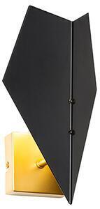 Aplic de design negru cu auriu - sinem