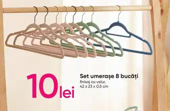 Pepco Set umerașe 42x23x0.5cm 8 bucăți Ofertă