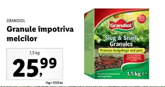 Grandiol granule împotriva melcilor 1.5kg
