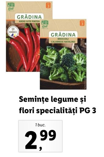 Lidl Lidl piața semințe legume și flori specialități pg 3 1 buc Ofertă