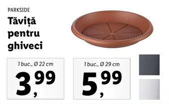 Lidl Parkside tăviță pentru ghiveci 1 buc Ofertă