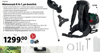 Lidl Parkside motocoasă 6 în 1 pe benzină 1 buc Ofertă