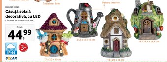 Livarno home căsuță solară decorativă cu led 1 buc