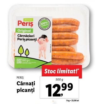Lidl Periș cârnați picanți 500g Ofertă