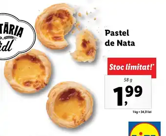 Lidl Lidl brutăria pastel de nata 58g Ofertă