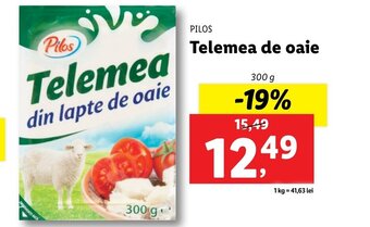 Lidl Pilos telemea de oaie 300g Ofertă