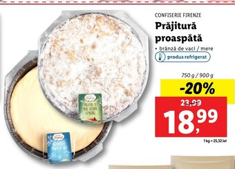 Lidl Confiserie firenze prăjitură proaspătă 750g / 900g Ofertă