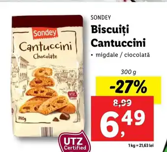 Sondey biscuiți cantuccini 300g