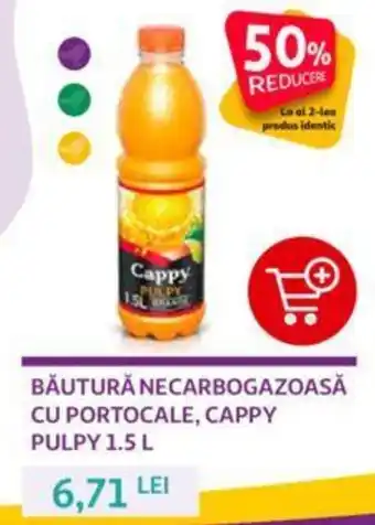 Auchan Cappy Băutură necarbogazoasă pulpy 1.5 L Ofertă