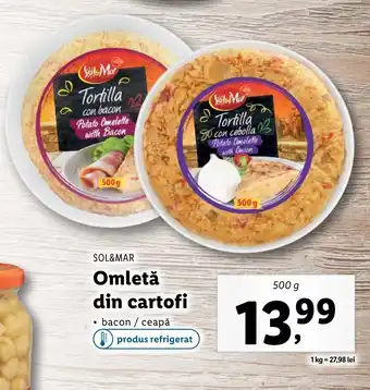 Lidl Sol&mar omletă din cartofi 500g Ofertă