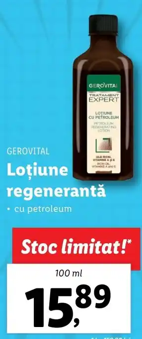 Lidl Gerovital loțiune regenerantă 100ml Ofertă