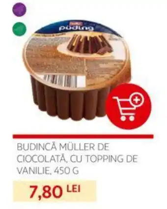 Auchan Muller Budincă de ciocolata cu topping 450 g Ofertă