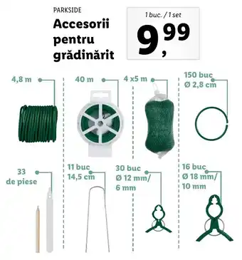 Lidl Parkside accesorii pentru grădinărit 1 buc / 1 set Ofertă