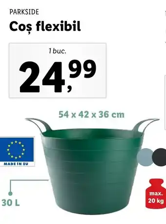 Lidl Parkside coș flexibil 30l 1 buc Ofertă