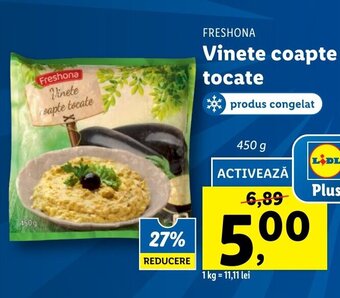 Lidl Freshona vinete coapte tocate 450g Ofertă