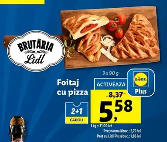 Lidl Lidl brutăria foitaj cu pizza 3 x 90g Ofertă