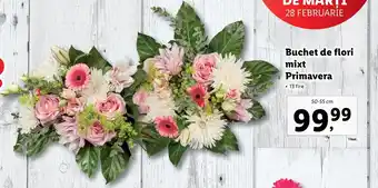 Lidl Lidl florăria buchet de flori mixt primavera 50-55cm Ofertă