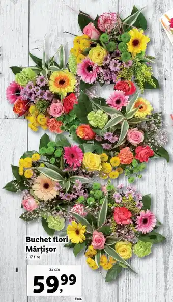 Lidl Lidl florăria buchet flori mărțișor 35cm Ofertă