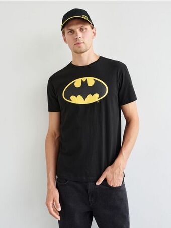 Tricou cu mânecă lungă și imprimeu cu batman