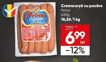 PROFI Primo Cremwurști cu pasăre 430 g Ofertă