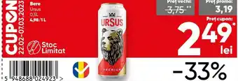 PROFI Ursus Bere 0,5 L Ofertă