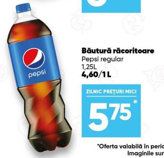 PROFI Pepsi regular Băutură răcoritoare 1,25 L Ofertă