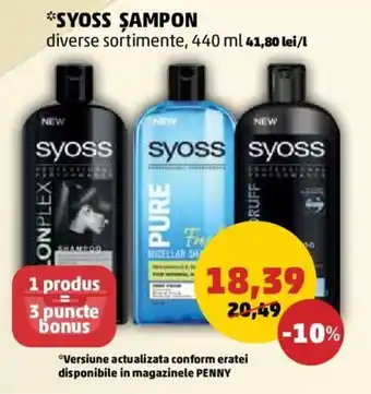 Syoss Șampon diverse sortimente 440 ml