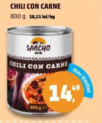 Sancho Chili con carne 800 g