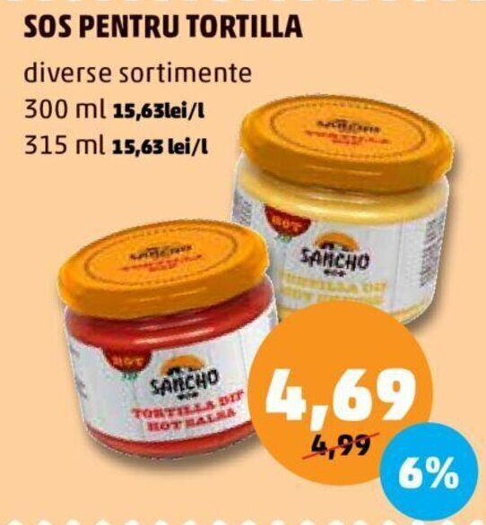 Penny Sancho Sos pentru tortilla Ofertă
