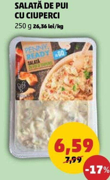 Penny Salată de pui cu ciuperci 250 g Ofertă